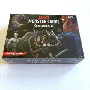 Dungeons & Dragons Monster Cards Challenge 6-16 - New